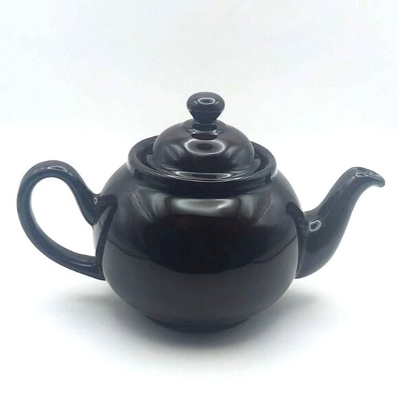 Vintage Ceracraft Brown Betty Redware Teapot One-Cup Ridgway Pottery England - Picture 1 of 9
